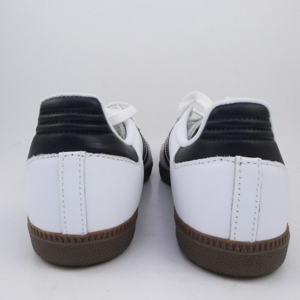 adidas Originals Women's US 5 Samba OG Trainers Youth 4 White/Black B75806 - Picture 6 of 10